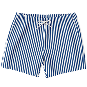 Blue Striped Swim Trunks