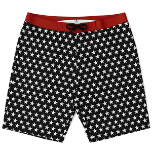 Black w/ Stars Board Shorts